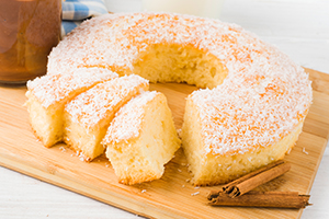 Preparación bizcocho tradicional